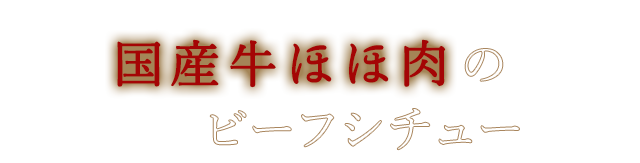 黒毛和牛すね肉のビーフシチュー